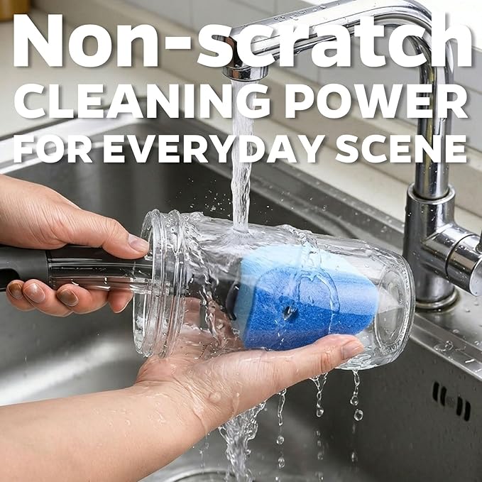 Sponge Dishwand Brush Refills for Scotch-Brite Dishwand - 20 Pack Dish Soap Non-Scratch Brush Refills for Nonstick Pots and Pans, Glass & Tubs（Green