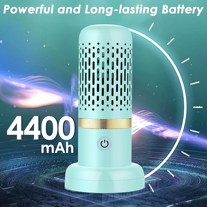 Cudinham Fruit and Vegetable Purifier Cleaner Washing Machine Upgraded Capsule Shape Disinfection OH-ion Purification Technology for Cleaning Veggie Grains Rice Meat Seafood, Blue Turquoise
