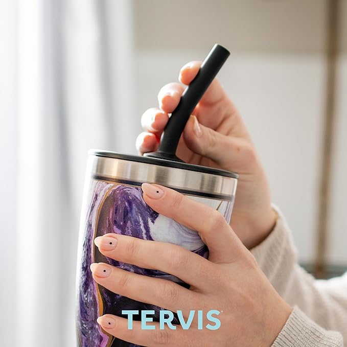 Tervis Traveler Alabama Crimson Tide - Night Game Triple Walled Insulated Tumbler Travel Cup Keeps Drinks Cold & Hot, 30oz with straw, Stainless Steel