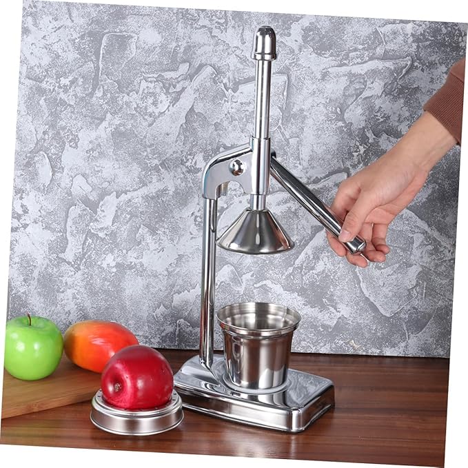 Manual Juicer Extractor Fruit and Vegetable Press Hand Press Squeezer Stainless Steel No Power Needed