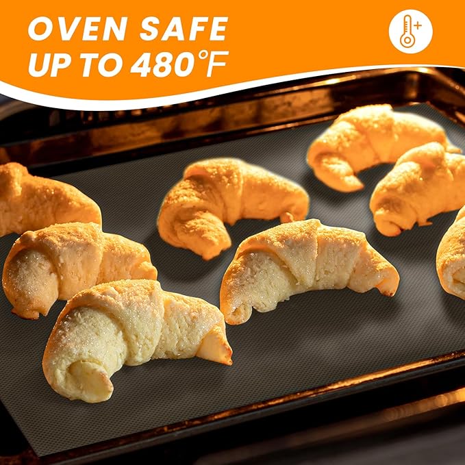 Best German Silicone Baking Mat Roll - Cut to Size + 3Pack Large Heavy Duty Oven Protector Mat