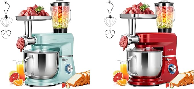 VIVOHOME 4.75 Quart Stand Mixer with 6 in 1 Multifunctional Stand Mixer