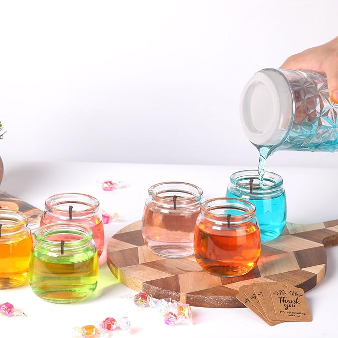 AIXIANG Glass Favor Jars with Cork Lid and Seal Cap,40 Pack 7 oz Small Glass Bottles for Wedding Favor,Baby Shower,Party Favor,Gift Jars, Candy, Spices, with Twine, Labels, Decorative Jars