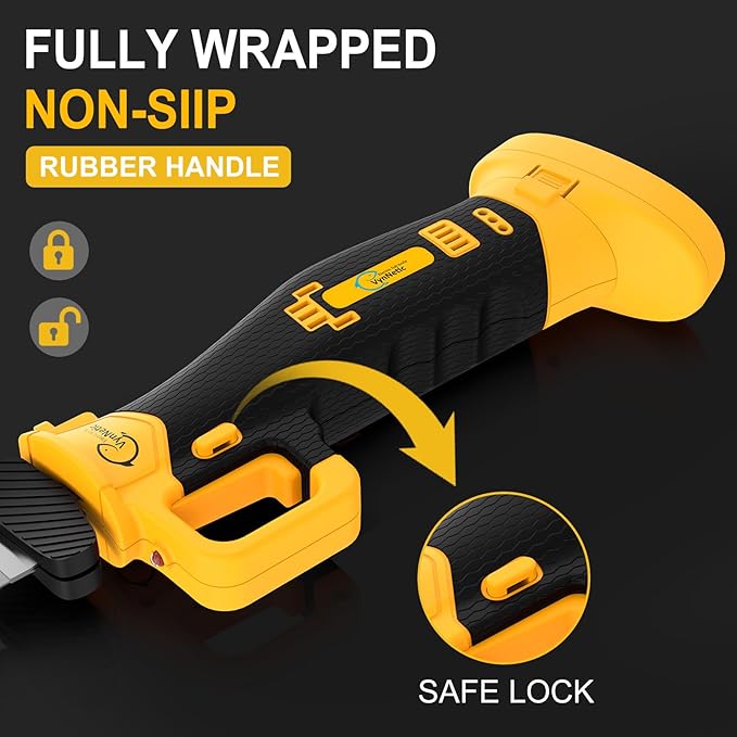 Electric Fillet Knife for Fish with 4 Stainless Steel Blades & Ergonomic Non-Slip Grip Handle, Cordless Electric Knife with 2 Rechargeable Batteries, Charger and Case for Fishing