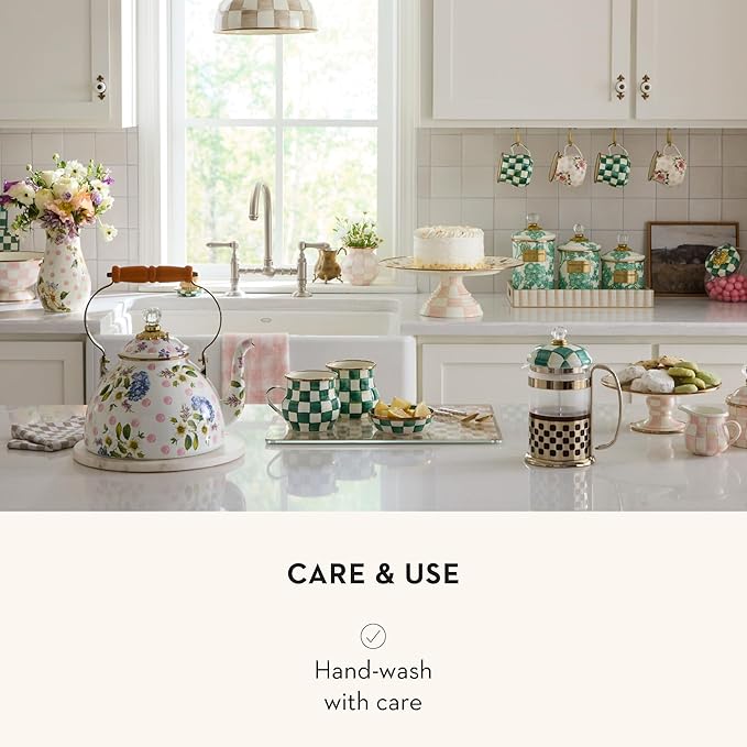MACKENZIE-CHILDS Emerald Check French Press