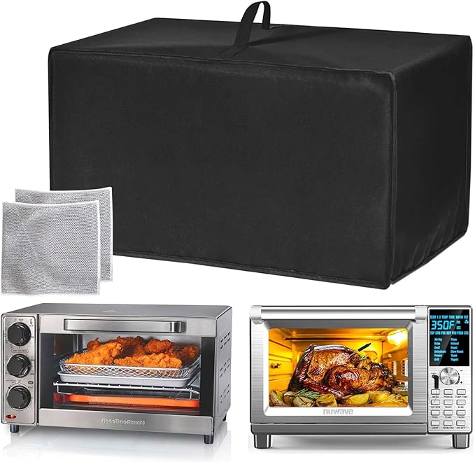 Oven, Toaster Dust Cover, 600D Thickened Nylon Material, Compatible For Nuwave Bravo 30-QT XL, For Hamilton Beach 31156, For Breville BOV450XL, For Hamilton Beach 31403 Oven Toaster