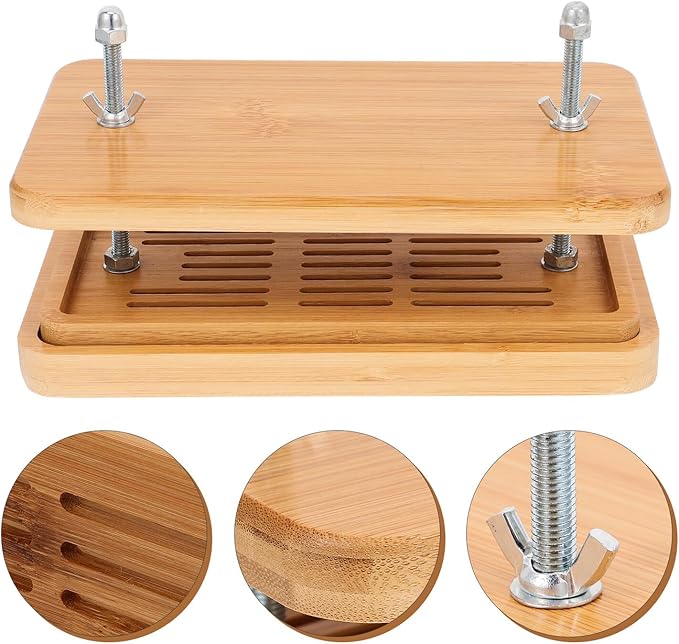 Tofu Press Mold 3-layer Drip Tray 26x15cm Tofu Making Tool Natural Food Strainer for Kitchen Use