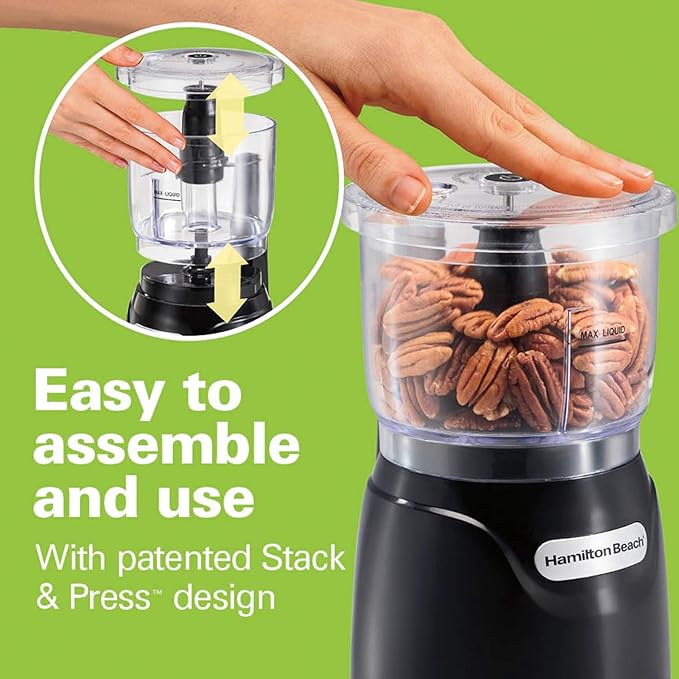 Hamilton Beach Electric Vegetable Chopper & Mini Food Processor (72850) and Hamilton Beach Portable Blender for Shakes and Smoothies (51131)