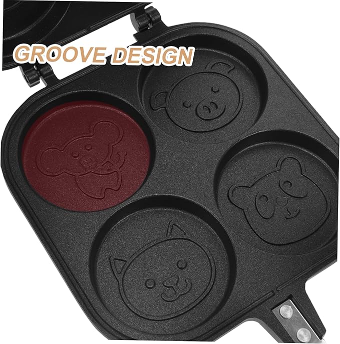 Non Stick Frying Pan and Hamburger Making Mold Non Sticking Kitchen Pot for Versatile Cooking Ideal for Breakfast and More