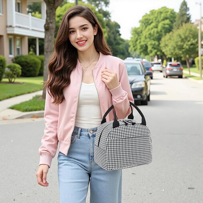 Bluboon Lunch Box for Women Cute Lunch Bag Reusable Insulated Lunch Bags Large Capacity Lunchbox Cooler for Work Picnic or Travel