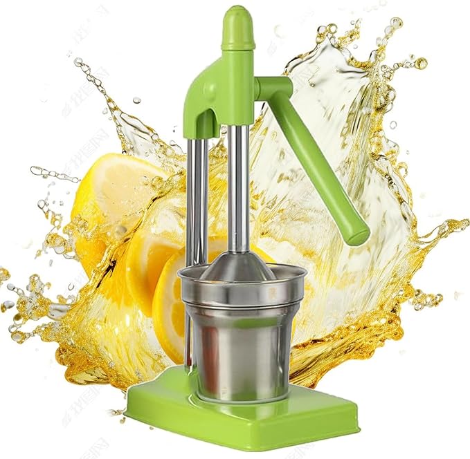 Cast Iron Juicer Hand Press, Stainless Steel Lemon Squeezer, Effective Manual Juicer Fruit Squeezer, Easy to Clean for Fresh Orange Juice