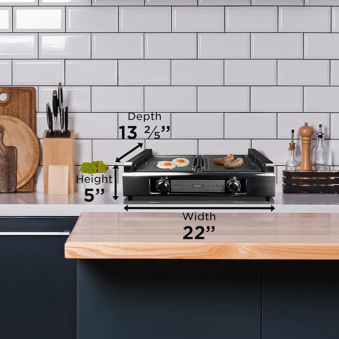Danby DBSG29412XD11 Smokeless Indoor Grill in Black Advanced Air Circulation Technology Independent on/off and temperatures.