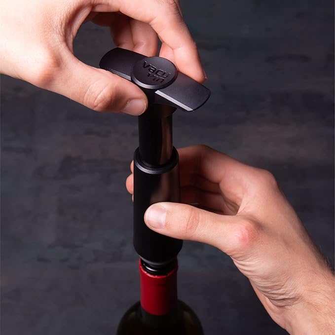 Vacu Vin Wine Saver Vacuum Stoppers – Set of 10 – Airtight Seal for Opened Bottles – Preserves Wine Freshness Up to 10 Days – Reusable & Dishwasher Safe – Compatible with Vacu Vin Wine Saver Pump