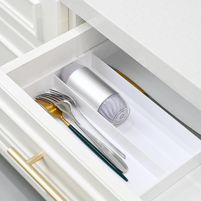 Auto Handheld Vacuum Sealer for Food with 10 Reusable Vacuum Seal Bags(4 Small, 4 Medium, 2 Extra-long), One-Touch Sealing, BPA-Free, Upgraded Sturdy Air Valve, Sous Vide Bag
