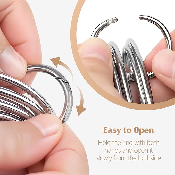 Round Cookie Cutters with Handle - Donut Hole Cookie Biscuit Cutter Set(5 Pieces/Set), Stainless Steel Circle Cutters Donut Cutter Mold Tool with Ring for Baking, Biscuits, Cakes, Sandwiches