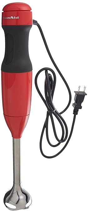 KitchenAid KHB1231WM Watermelon 2-Speed Hand Blender, 8"