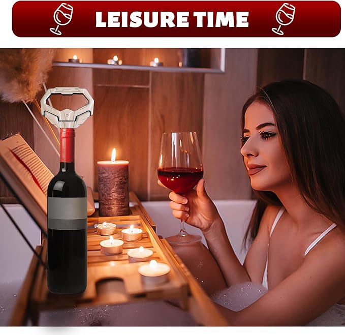 3 in 1 Ah So Two Prong Wine Opener & Cork Remover,It Can Remove The Older and Fragile Wine Corks so Easy for Connoisseurs to Uncork (Diamond)