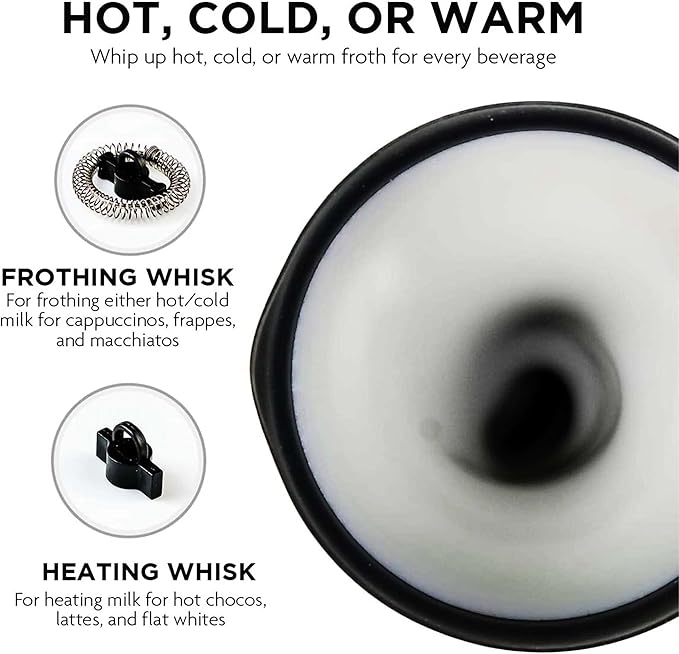 Ovente Electric Double Wall Insulated Non Stick Milk Frother and Steamer Hot & Cold 5 Ounce 10 Ounce Heated Capacity Warmer Whisker for Latte Cappuccino Espresso Coffee Hot Chocolate Chrome FR4810CH