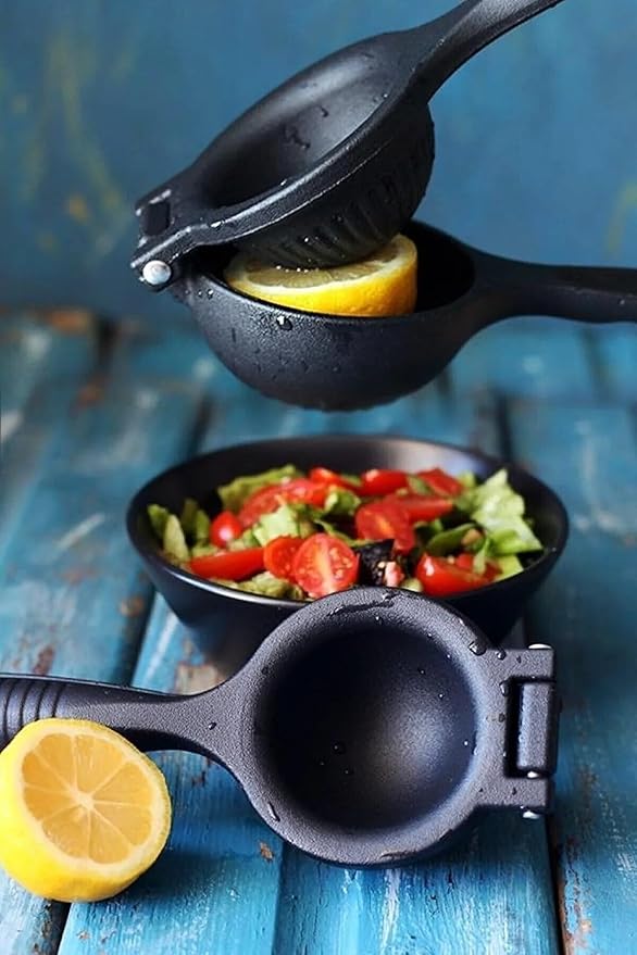 Citrus Juicer Manual Orange Squeezer Heavy Duty Cast Iron Lemon Press for Juice, Easy to easy to wipe, Solid Metal Reamer