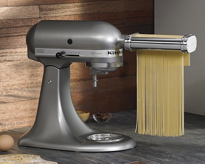 KitchenAid Stand Mixer Attachment,KSMPRA 3-Piece Pasta Roller & Cutter Set,(Pack of 2)