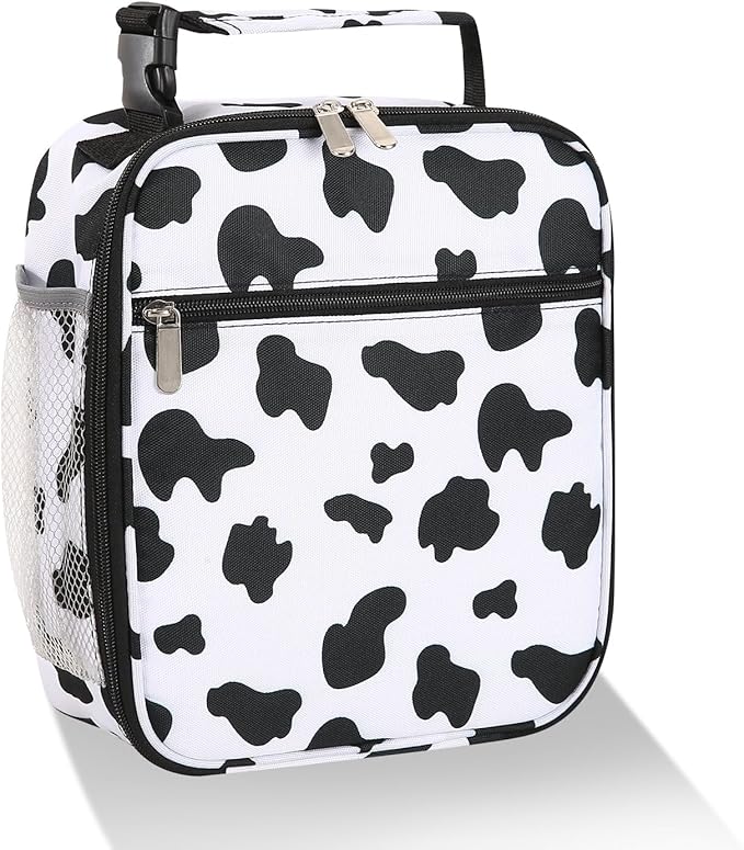 Lovoeo Lunch box Lunch bag for men women Insulated Lunchbox Lunch bags for Work Picnic Travel (Cow)