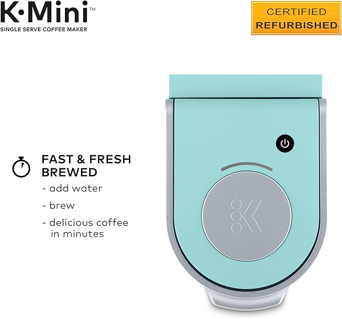 Keurig K-Mini Coffee Maker, Certified Refurbished, Oasis (Renewed)