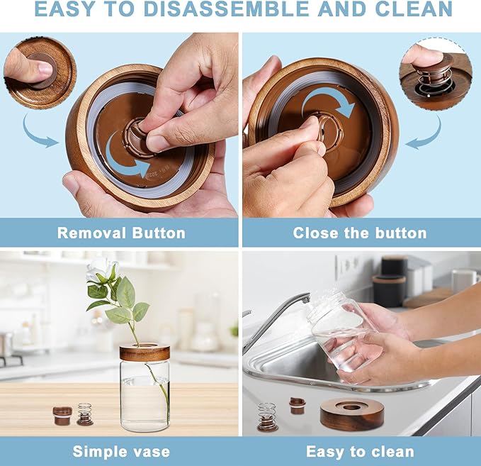 Glass Spice Jars Seasoning Containers Small Glass Jars with Lids Airtight Food Storage Canister for Kitchen Pantry Sugar Tea Coffee Bean Nuts Cookies Herbs Salt (30oz(900ml)*2 pack)