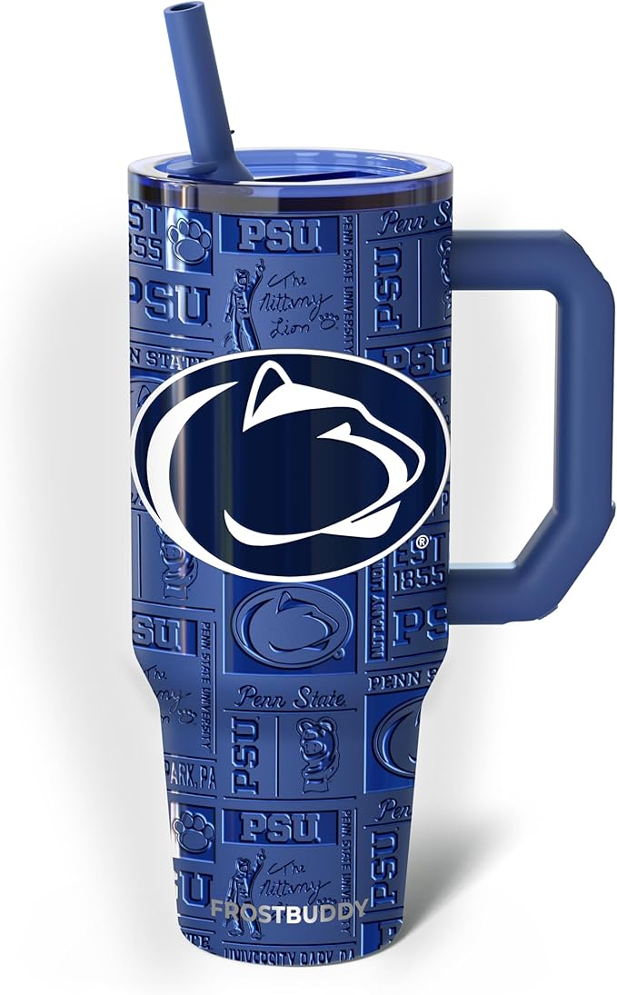 Thicc Buddy - 40 oz Stainless Steel Vacuum Insulated Tumbler with Lid and Straw for Water - Travel Mug Cupholder Friendly - Gifts for Women Men Him Her
