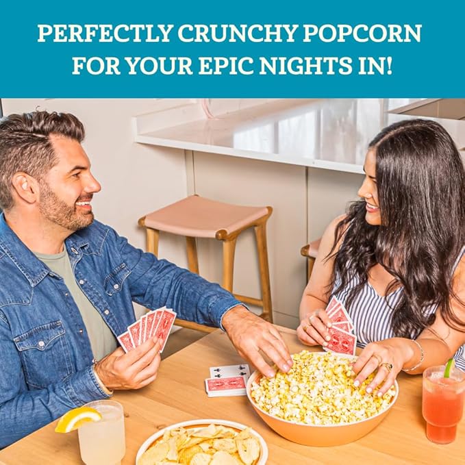 Franklin’s Gourmet Popcorn All-In-One Pre-Measured Packs - 4oz. Pack of 10 - Butter Flavored Coconut Oil + Butter Salt Popcorn Seasoning + Organic Corn - Authentic Movie Theater Taste – Made in USA