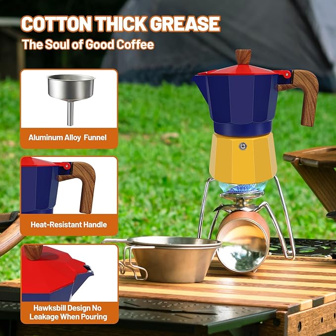 12 Cup Aluminum Espresso Stovetop Moka Pot Express Coffee Maker Percolator Italian Classic Mocha Coffee Machine for Italian and Cuban Cafe Brewing for Home & Camping 600ml 20oz