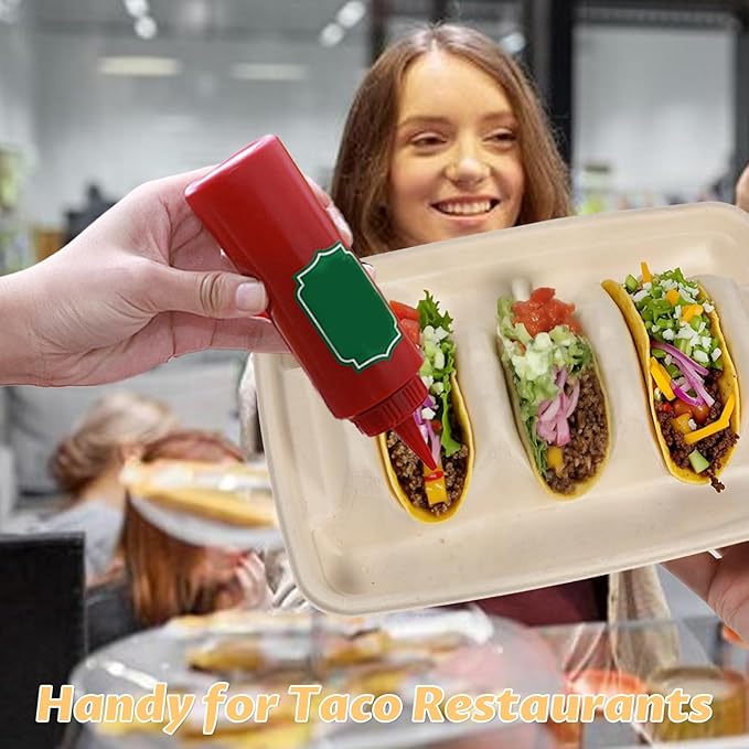 150Pcs Disposable Taco Holders for Party, Premium Bagasse Pulp Taco Plates, Taco Plates with 3 Dividers, 3-Slot Taco Tray Holder, Taco Bar Serving Set for Party Taco Tuesday Hot Dog Sandwich