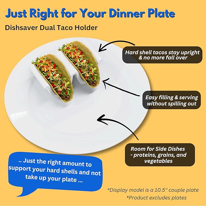 Dual Taco Holder 4 Pack + Taco Holder Kit Silver