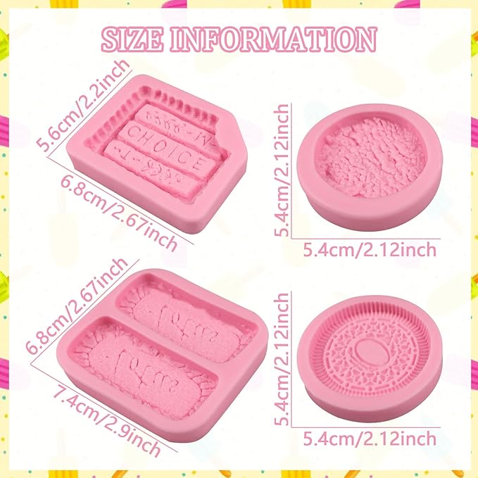 Biscuit Silicone Molds Cookies Chocolate Candy Fondant Molds Can Be Used for Cake Decorating Cupcake Toppers Cookies Butter Floral Paste Dough Plaster Resin Clay