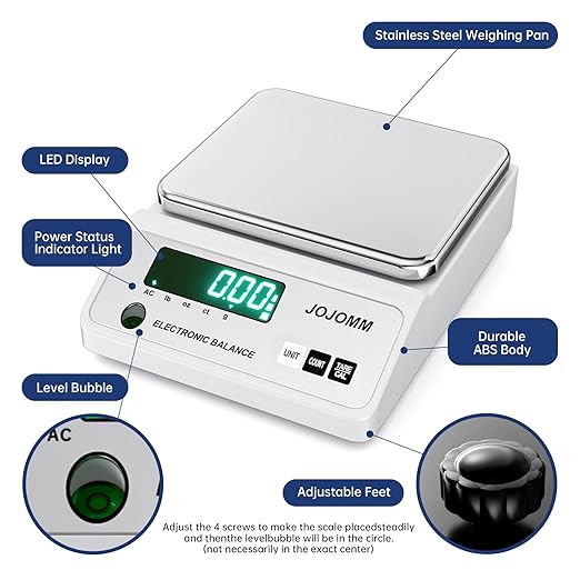 Lab Scale 1000g x 0.01g High Precision Electronic Balance,0.01g Accurate Analytical Balance Lab Scale,Digital Industrial Scientific Gram Scale for Kitchen,Labs,Jewelry(1000g, 0.01g)