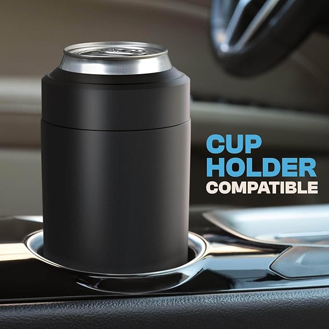 Frost Buddy Universal Can Cooler - Fits all - Stainless Steel Can Cooler for 12 oz & 16 oz Regular or Slim Cans & Bottles - Stainless Steel (Tactical Green)
