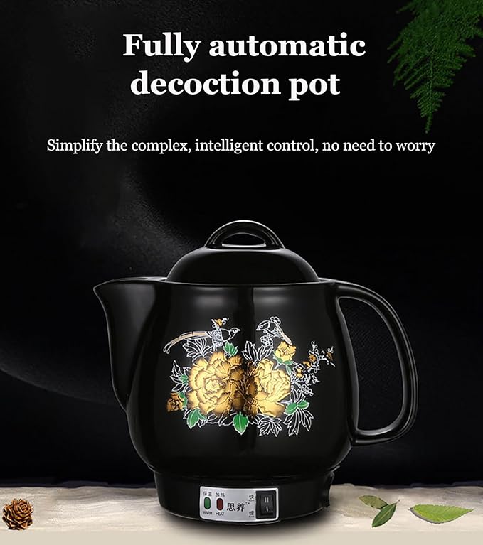 Smart Automatic Chinese Herbal Pot, Herbal Medicine Cooker, Chinese Medicine Cooking Pot, 3 Preset Modes (Decoct/Soup/Tea), with Keep Warm, for TCM Lovers 3L