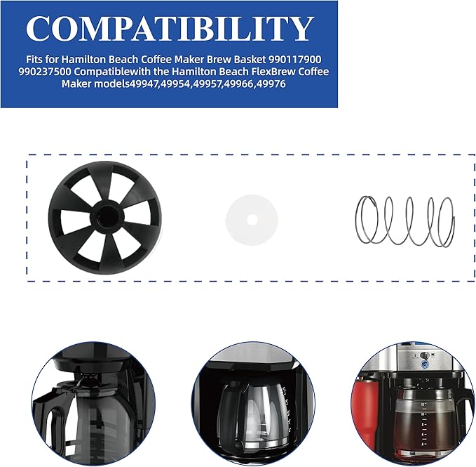 Coffee Machine Brew Basket Bottom Spring Loaded Stopperkits Fits for Mr. Coffee Black and Decker Hamilton coffee maker parts,Coffee Machine Accessory 990117900 990237500