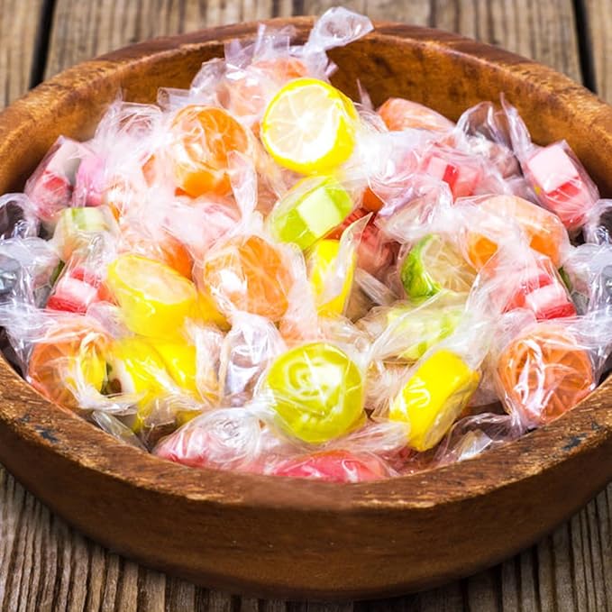 Candy Wrappers for Homemade Candy, 500 Square Sheets Natural Cellophane, 5"x5" Clear Caramel Wrappers for Chocolate Lollipop Candy Making Supplies