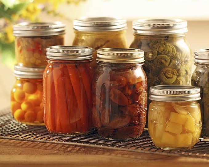 Dalzom® 72Pcs Canning Lids with 72Pcs Rings Wide Mouth, Premium Mason Jar Lids with Rings for Ball, Kerr Jars - Food Grade Material, 100% Fit & Airtight for Wide Mouth Mason Jars