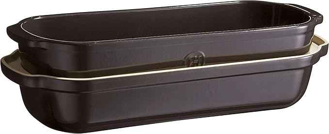 Emile Henry Italian Bread Loaf Baker | Charcoal