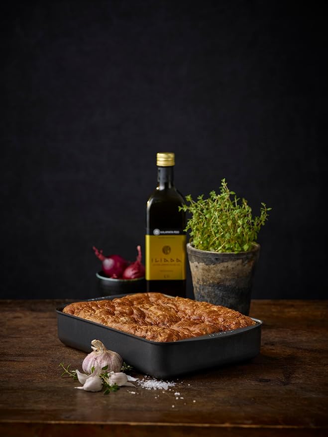 Scanpan Classic 5.25 QT (15.25 inch x 10.5 inch) Nonstick Roasting Pan – Compatible with Gas and Electric Stovetops, Metal Utensil Safe, Oven Safe to 500°F, Dishwasher Safe