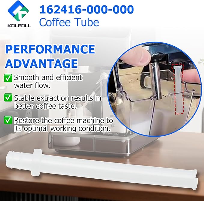 162416-000-000 Coffee Tube Compatible with Mr Coffee Espresso Maker BVMC-ECMP1000 BVMC-ECMP1000-RB BVMC-ECMP1102 BVMC-ECMP1106