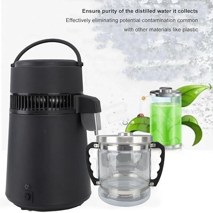 6L Water Distiller Glass Jar for Home Beauty Water Distiller, Replacement Glass Collection Bottle Distiller Water Container, Water Purifier Filter for Home Countertop