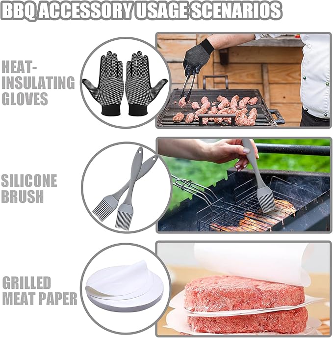 Smash Burger Press Kit 56 Pcs,grill press,7.9 Inch Cast iron hamburger smasher tool, Bacon Press,Burger Smasher for Grill and Griddle Accessories,Barbecues and Tailgates