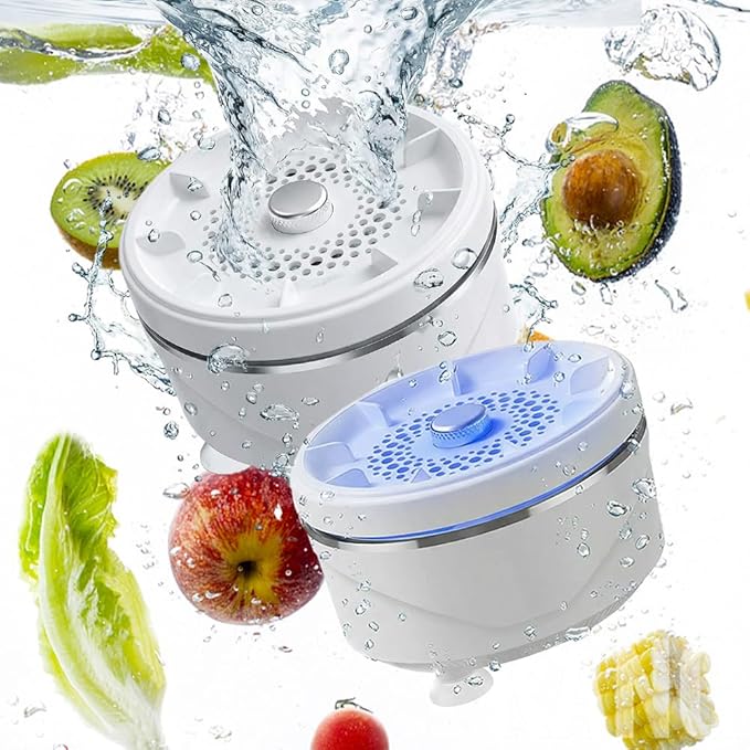 Upgraded Fruit and Vegetable Washing Machine, Fruit Cleaner Device Fruit and Vegetable Purifier Clean Produce with Titanium Electrolysis Purification in Water (1)