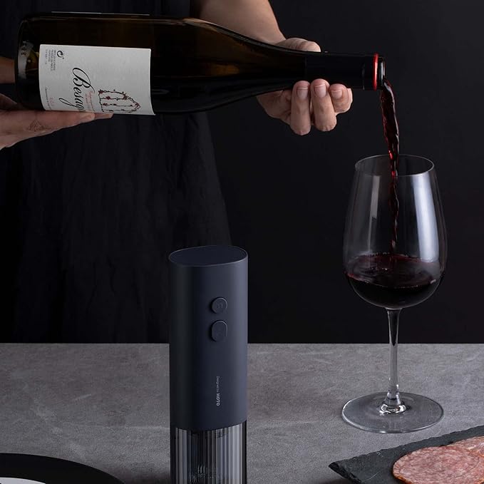 Hoto Electric Wine Opener Bunble with Self Lock Tape Measur