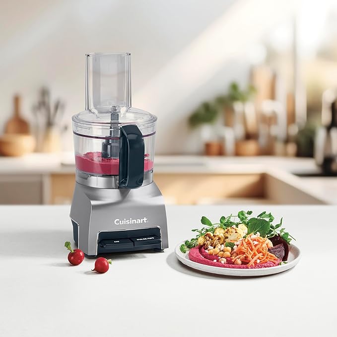 Cuisinart 5‑Cup Chop & Shred Food Processor, Compact Food Chopper, Easy‑Store Design, Silver FP-5