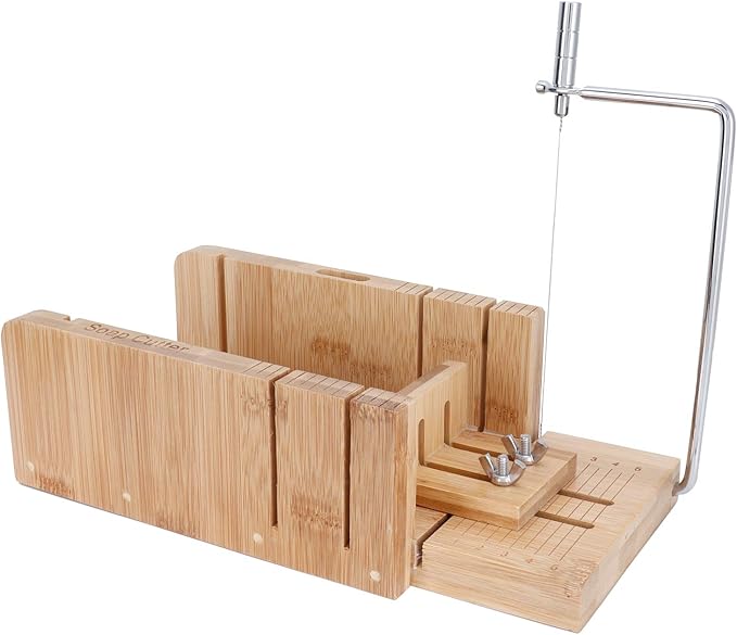 Bamboo Soap Cutter Mold - DIY Soap Cutting Tool for Homemade Soaps - Practical Soap Cutter and Mold for Soap Making Supplies - Bread and Food Loaf Slicers