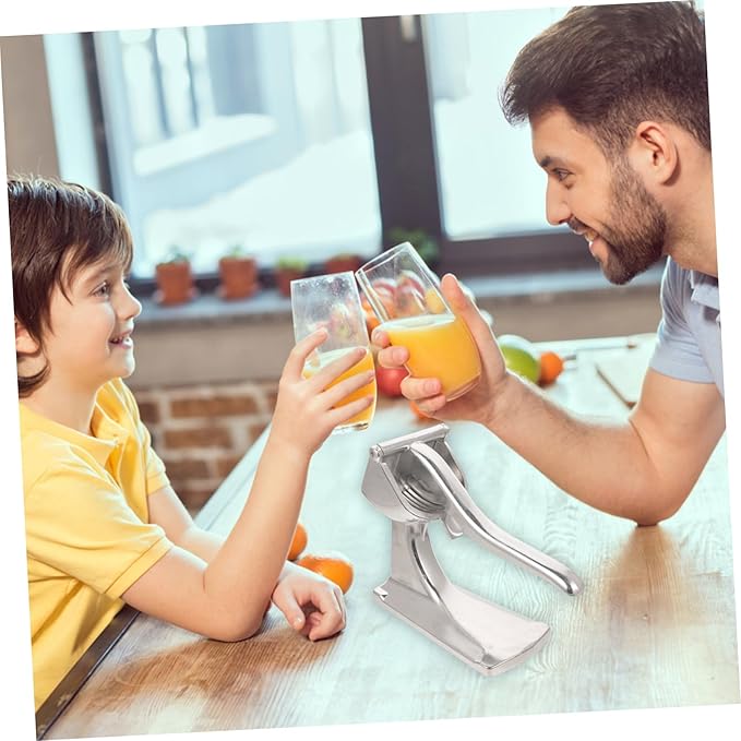 Manual Hand Press Fruit Juicer Aluminum Alloy Citrus Extractor Tool for Oranges Lemons Pomegranates Household Fresh Juice Squeezer Practical and Easy to Use