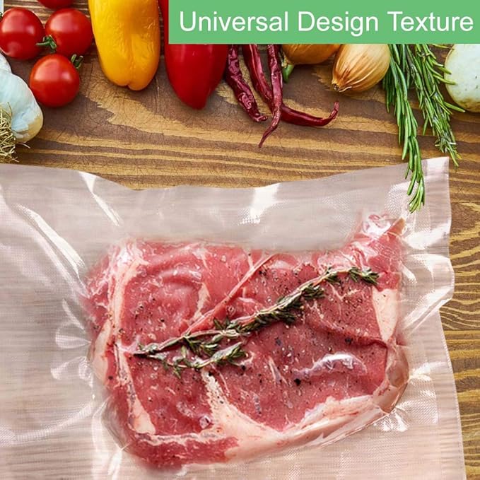 O2frepak Multi-Size 50x 6''x10'',50x 8''x12'',50 X10'' X13''and 3 Rolls11''x20',3 Rolls 8''x20' BPA Free Sous Vide Seal a Meal Commercial Grade Vacuum Seal PreCut Combo Pack Bags Rolls